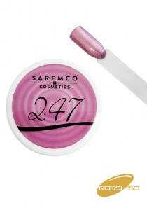 247 Gel Color per unghie rosa metallizzato anallergico - HEMA Free